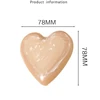 2 in 1 Marble Heart Foldable Air Cushion Comb & Mirror