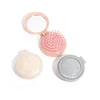2 in 1 Marble Round Foldable Air Cushion Comb & Mirror