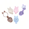 2-in-1 Rabbit Ear Shape Mirror Airbag Massage Comb