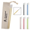 2- Pack Park Avenue Stainless Straw Kit with Cotton Pouch