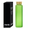 AWS Belle Glass Bottle With Bamboo Lid - 20 Oz.