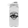 Custom Clear Sports Bottle - 20 oz. with Flip Top Lid