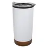 20 Oz. Full Color Cork Bottom Stainless Steel Tumbler