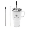 20 Oz. Fulton Stainless Steel Mug With Straw