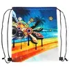 210D Drawstring Bag 2 Sides Full Color Printed: 14" x 17"