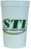 22oz Customizable Durable Plastic Stadium Cup with Optional Lid