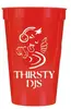 22oz Customizable Durable Plastic Stadium Cup with Optional Lid