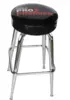 Black Frame Bar Stool with Seat Logo - 24"