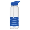 24 Oz. Banded Gripper Bottle With Straw