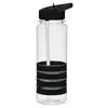 24 Oz. Banded Gripper Bottle With Straw