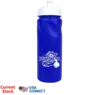 24oz Customizable Push 'n Pull Cycle Bottle - BPA Free, Dishwasher Safe