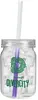 Plastic Mason Jar with Mood Straw - 24 oz.