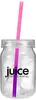 Plastic Mason Jar with Mood Straw - 24 oz.