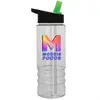 Salute Flip Straw Bottle - 24 oz. (Digital Imprint)