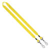 2-Ended Polyester Lanyard with Metal Crimp & Metal Swivel Snap Hook - 3/4"