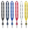 3/4" Polyester Lanyard with Metal Crimp & Retractable Badge Reel