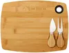 Custom Bamboo Cheese Board Set (3-Piece)