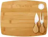 Custom Bamboo Cheese Board Set (3-Piece)