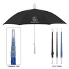 32" Collapsible Polyester Umbrella