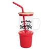 32 Oz. Evelyn Glass Tumbler With Handle