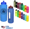 32oz Custom Branded Grip Water Bottle with Multiple Cap Options and Large Imprint Area