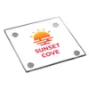 Custom Glass Coasters - 4" Square with Full Color Logo
