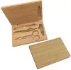 4 Piece Manicure Set In Bamboo Case