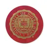 4" Round Leatherette Coaster