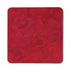 4" Square Leatherette Coaster