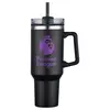 40 oz Tumbler with Handle, Straw, PP Lining