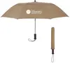 Arc Telescopic Folding Wood Handle Umbrella - 44"