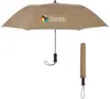 Arc Telescopic Folding Wood Handle Umbrella - 44"