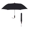 44" Foldable Umbrella with a Wooden Handle