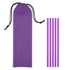 5-Pack On The Go Straws with Pouch – Reusable Polypropylene