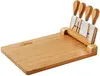 Personalized Magnetic Bamboo Cheese Board Set (5-Piece)