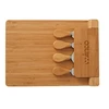 5-Piece Magnetic Bamboo Cheese Board Set