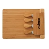 5-Piece Magnetic Bamboo Cheese Board Set