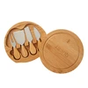 5-Piece Swivel Top Bamboo Cheese Board Set