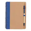 Custom Eco-Friendly Spiral Notebook with Pen - 5"x7"