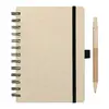 Custom Wheat Straw Notebook with Pen - 5"x7"