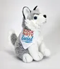 Personalized Plush Husky Dog Beanie - 6"