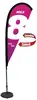 6' Premium Teardrop Sail Sign Kit (Double-Sided with Scissor Base)