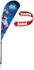 6' Streamline Teardrop Sail Sign Kit (Double-Sided with Ground Spike)