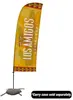 7.5' Value Blade Sail Sign Kit (Single-Sided with Cross Base)