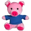 7" Plush Pig with T-Shirt