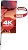 7' Streamline Rectangle Sail Sign Flag Kit (Double-Sided with Ground Spike)