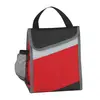 70D Nylon Insulated Lunch Tote with Mesh Pocket & Hook Closure