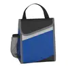 70D Nylon Insulated Lunch Tote with Mesh Pocket & Hook Closure