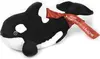 8" Aquatic Beanie Whale Orca