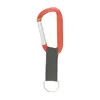 8 Mm Carabiner Key Ring w/Strap